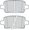 Bremsbelagsatz, Scheibenbremse Hinterachse VALEO 302883 Bild Bremsbelagsatz, Scheibenbremse Hinterachse VALEO 302883