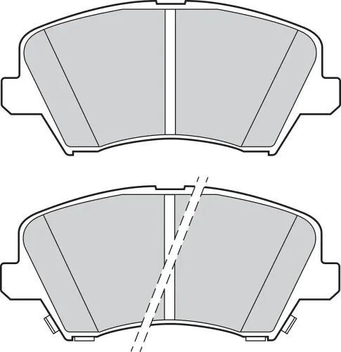 Bremsbelagsatz, Scheibenbremse Vorderachse VALEO 302887 Bild Bremsbelagsatz, Scheibenbremse Vorderachse VALEO 302887