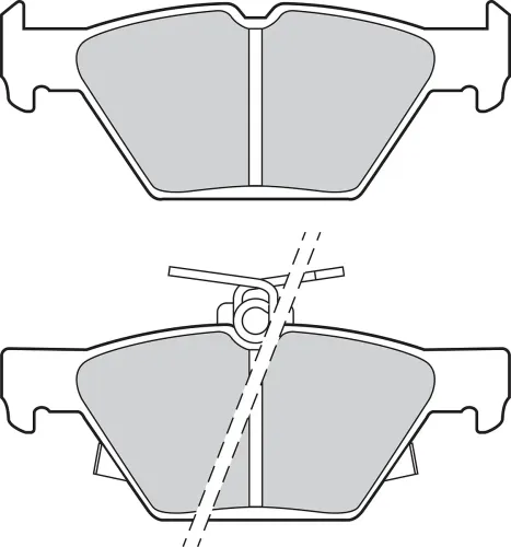 Bremsbelagsatz, Scheibenbremse Hinterachse VALEO 302896 Bild Bremsbelagsatz, Scheibenbremse Hinterachse VALEO 302896