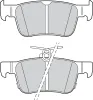 Bremsbelagsatz, Scheibenbremse Hinterachse VALEO 302899 Bild Bremsbelagsatz, Scheibenbremse Hinterachse VALEO 302899