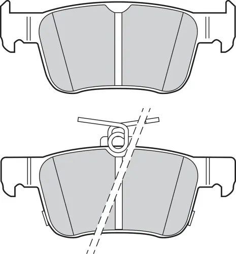 Bremsbelagsatz, Scheibenbremse Hinterachse VALEO 302899 Bild Bremsbelagsatz, Scheibenbremse Hinterachse VALEO 302899