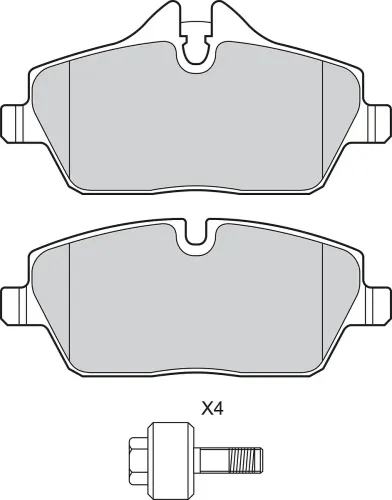 Bremsbelagsatz, Scheibenbremse Vorderachse VALEO 302901 Bild Bremsbelagsatz, Scheibenbremse Vorderachse VALEO 302901