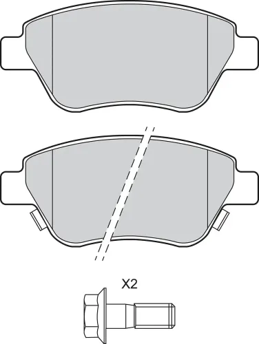 Bremsbelagsatz, Scheibenbremse Vorderachse VALEO 302905 Bild Bremsbelagsatz, Scheibenbremse Vorderachse VALEO 302905