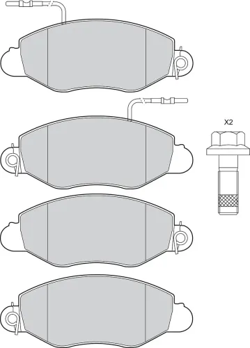Bremsbelagsatz, Scheibenbremse Vorderachse VALEO 302914 Bild Bremsbelagsatz, Scheibenbremse Vorderachse VALEO 302914