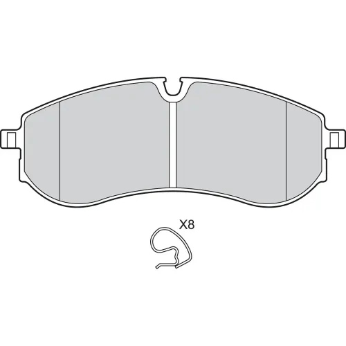 Bremsbelagsatz, Scheibenbremse Hinterachse VALEO 302923 Bild Bremsbelagsatz, Scheibenbremse Hinterachse VALEO 302923