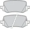 Bremsbelagsatz, Scheibenbremse Hinterachse VALEO 302939 Bild Bremsbelagsatz, Scheibenbremse Hinterachse VALEO 302939