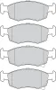 Bremsbelagsatz, Scheibenbremse Vorderachse VALEO 302942 Bild Bremsbelagsatz, Scheibenbremse Vorderachse VALEO 302942