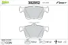 Bremsbelagsatz, Scheibenbremse Hinterachse VALEO 302952