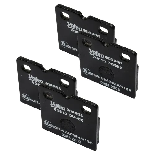 Bremsbelagsatz, Scheibenbremse Hinterachse VALEO 302965 Bild Bremsbelagsatz, Scheibenbremse Hinterachse VALEO 302965