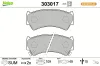 Bremsbelagsatz, Scheibenbremse Vorderachse VALEO 303017 Bild Bremsbelagsatz, Scheibenbremse Vorderachse VALEO 303017