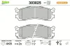 Bremsbelagsatz, Scheibenbremse Hinterachse VALEO 303025 Bild Bremsbelagsatz, Scheibenbremse Hinterachse VALEO 303025
