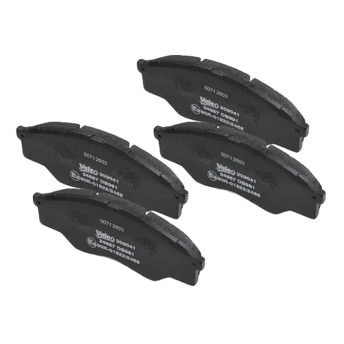Bremsbelagsatz, Scheibenbremse Vorderachse VALEO 303041 Bild Bremsbelagsatz, Scheibenbremse Vorderachse VALEO 303041