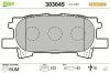 Bremsbelagsatz, Scheibenbremse Hinterachse VALEO 303045 Bild Bremsbelagsatz, Scheibenbremse Hinterachse VALEO 303045