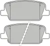 Bremsbelagsatz, Scheibenbremse Hinterachse VALEO 303059A Bild Bremsbelagsatz, Scheibenbremse Hinterachse VALEO 303059A