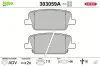 Bremsbelagsatz, Scheibenbremse Hinterachse VALEO 303059A