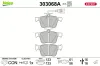 Bremsbelagsatz, Scheibenbremse Hinterachse VALEO 303068A