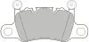 Bremsbelagsatz, Scheibenbremse Hinterachse VALEO 303072A Bild Bremsbelagsatz, Scheibenbremse Hinterachse VALEO 303072A