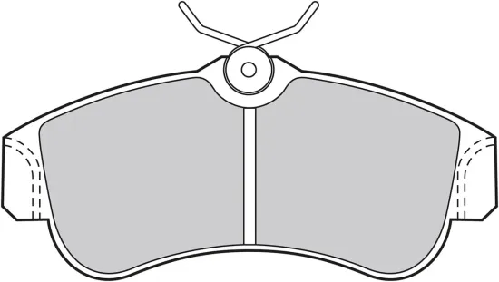 Bremsbelagsatz, Scheibenbremse Vorderachse VALEO 598054 Bild Bremsbelagsatz, Scheibenbremse Vorderachse VALEO 598054
