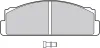 Bremsbelagsatz, Scheibenbremse Hinterachse VALEO 598088 Bild Bremsbelagsatz, Scheibenbremse Hinterachse VALEO 598088