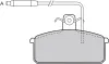 Bremsbelagsatz, Scheibenbremse Vorderachse VALEO 598093 Bild Bremsbelagsatz, Scheibenbremse Vorderachse VALEO 598093
