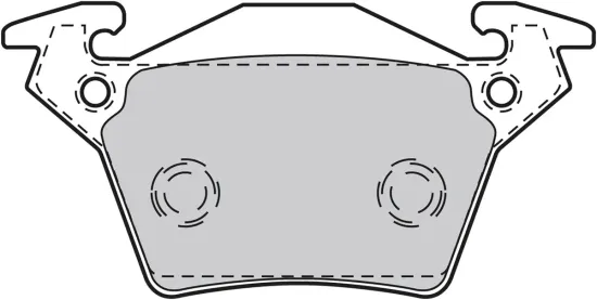Bremsbelagsatz, Scheibenbremse Hinterachse VALEO 598301 Bild Bremsbelagsatz, Scheibenbremse Hinterachse VALEO 598301