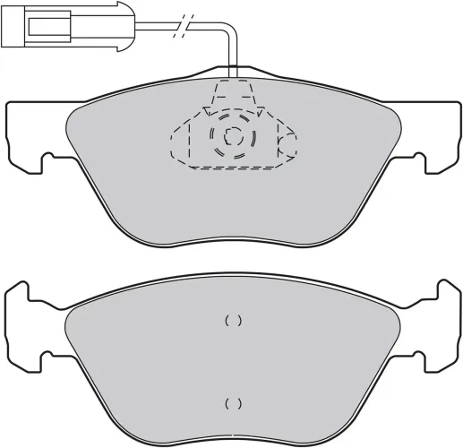 Bremsbelagsatz, Scheibenbremse Vorderachse VALEO 598308 Bild Bremsbelagsatz, Scheibenbremse Vorderachse VALEO 598308