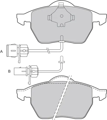 Bremsbelagsatz, Scheibenbremse Vorderachse VALEO 598483 Bild Bremsbelagsatz, Scheibenbremse Vorderachse VALEO 598483