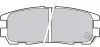Bremsbelagsatz, Scheibenbremse Hinterachse VALEO 598507 Bild Bremsbelagsatz, Scheibenbremse Hinterachse VALEO 598507