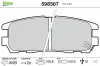 Bremsbelagsatz, Scheibenbremse Hinterachse VALEO 598507 Bild Bremsbelagsatz, Scheibenbremse Hinterachse VALEO 598507