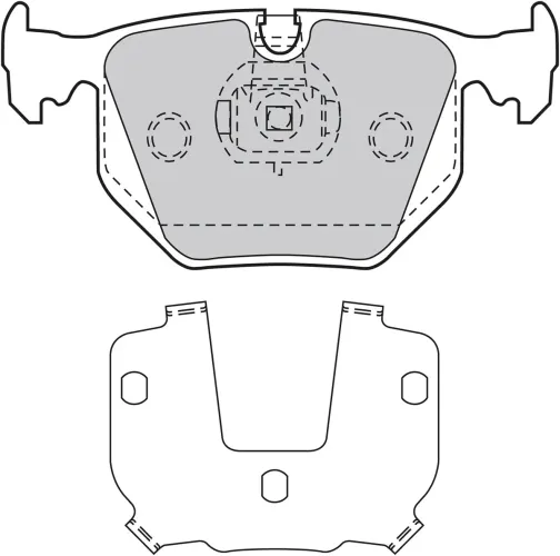 Bremsbelagsatz, Scheibenbremse Hinterachse VALEO 598580 Bild Bremsbelagsatz, Scheibenbremse Hinterachse VALEO 598580