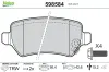 Bremsbelagsatz, Scheibenbremse Hinterachse VALEO 598584 Bild Bremsbelagsatz, Scheibenbremse Hinterachse VALEO 598584