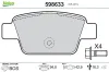 Bremsbelagsatz, Scheibenbremse Hinterachse VALEO 598633
