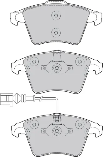Bremsbelagsatz, Scheibenbremse Vorderachse VALEO 598651 Bild Bremsbelagsatz, Scheibenbremse Vorderachse VALEO 598651