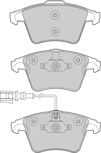 Bremsbelagsatz, Scheibenbremse Vorderachse VALEO 598652 Bild Bremsbelagsatz, Scheibenbremse Vorderachse VALEO 598652