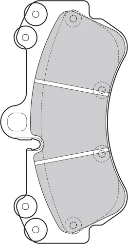Bremsbelagsatz, Scheibenbremse Vorderachse VALEO 598655 Bild Bremsbelagsatz, Scheibenbremse Vorderachse VALEO 598655