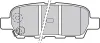 Bremsbelagsatz, Scheibenbremse Hinterachse VALEO 598672 Bild Bremsbelagsatz, Scheibenbremse Hinterachse VALEO 598672