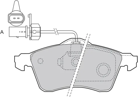 Bremsbelagsatz, Scheibenbremse Vorderachse VALEO 598675 Bild Bremsbelagsatz, Scheibenbremse Vorderachse VALEO 598675