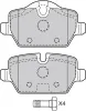 Bremsbelagsatz, Scheibenbremse Hinterachse VALEO 598701 Bild Bremsbelagsatz, Scheibenbremse Hinterachse VALEO 598701