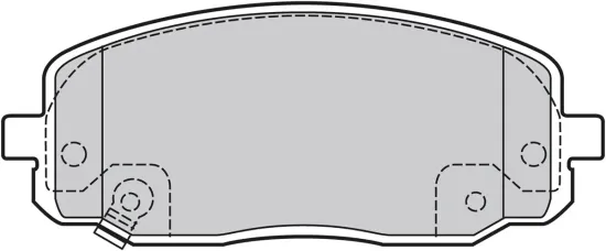 Bremsbelagsatz, Scheibenbremse Vorderachse VALEO 598707 Bild Bremsbelagsatz, Scheibenbremse Vorderachse VALEO 598707