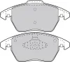 Bremsbelagsatz, Scheibenbremse Vorderachse VALEO 598715 Bild Bremsbelagsatz, Scheibenbremse Vorderachse VALEO 598715