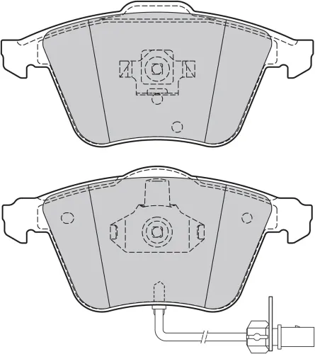 Bremsbelagsatz, Scheibenbremse Vorderachse VALEO 598750 Bild Bremsbelagsatz, Scheibenbremse Vorderachse VALEO 598750