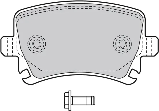 Bremsbelagsatz, Scheibenbremse Hinterachse VALEO 598752 Bild Bremsbelagsatz, Scheibenbremse Hinterachse VALEO 598752