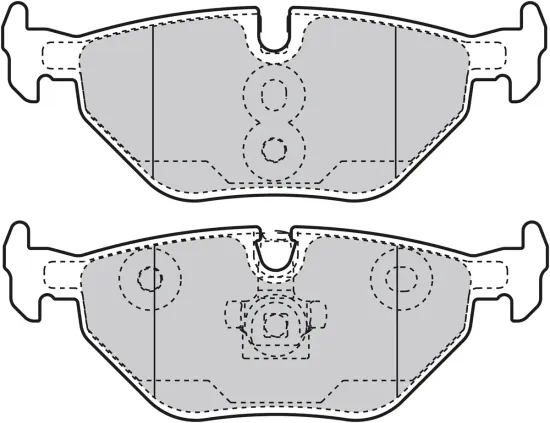 Bremsbelagsatz, Scheibenbremse Hinterachse VALEO 598753 Bild Bremsbelagsatz, Scheibenbremse Hinterachse VALEO 598753