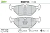 Bremsbelagsatz, Scheibenbremse Hinterachse VALEO 598753 Bild Bremsbelagsatz, Scheibenbremse Hinterachse VALEO 598753