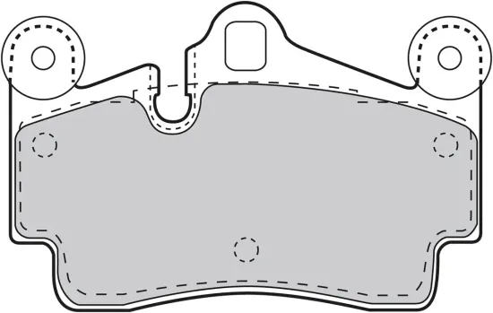 Bremsbelagsatz, Scheibenbremse Hinterachse VALEO 598770 Bild Bremsbelagsatz, Scheibenbremse Hinterachse VALEO 598770