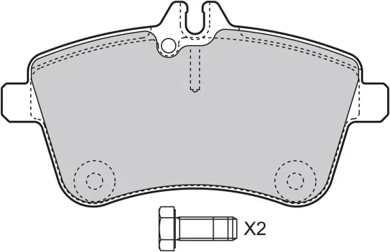 Bremsbelagsatz, Scheibenbremse Vorderachse VALEO 598795 Bild Bremsbelagsatz, Scheibenbremse Vorderachse VALEO 598795
