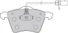 Bremsbelagsatz, Scheibenbremse Vorderachse VALEO 598801 Bild Bremsbelagsatz, Scheibenbremse Vorderachse VALEO 598801