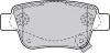 Bremsbelagsatz, Scheibenbremse Hinterachse VALEO 598812 Bild Bremsbelagsatz, Scheibenbremse Hinterachse VALEO 598812