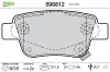 Bremsbelagsatz, Scheibenbremse Hinterachse VALEO 598812