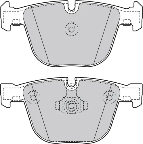 Bremsbelagsatz, Scheibenbremse Hinterachse VALEO 598820 Bild Bremsbelagsatz, Scheibenbremse Hinterachse VALEO 598820